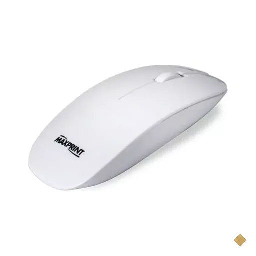 Maxprint Mouse Óptico Slim 800dpi USB Branco