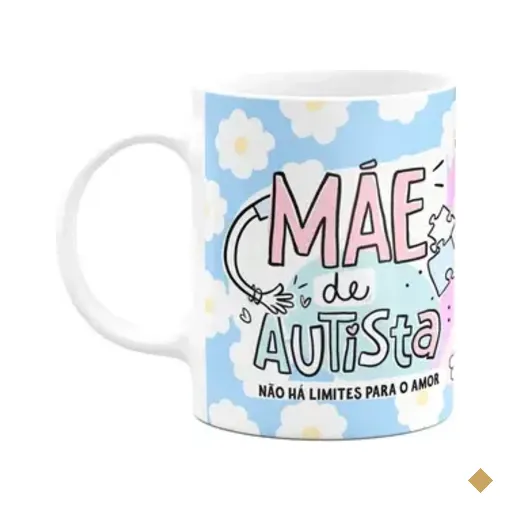 Caneca Mães - Mãe De Autista, Não Há Limites Para O Amor