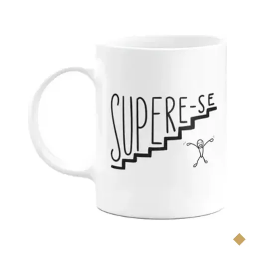 Caneca Motivação - Supere-se - 325ml - Branca