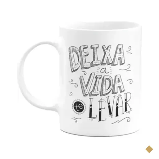 Caneca Motivação - Deixa A Vida Te Levar