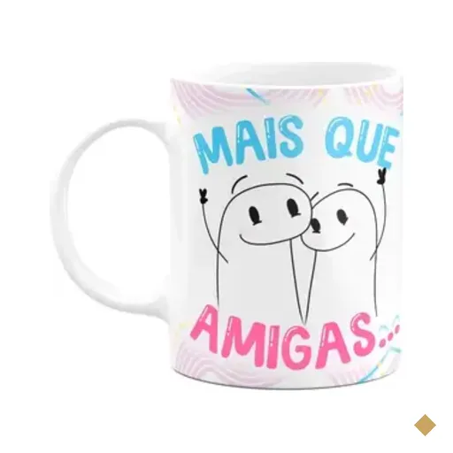 Caneca Flork Amigas - Mais Que Amigas, Doidas Varridas
