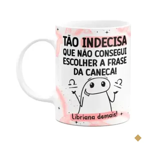 Caneca Flork Signos Libra - Libriana Demais! 325ml