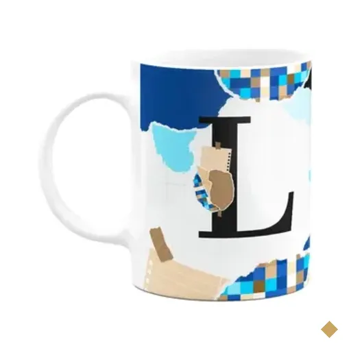 Caneca Professores - Inicial Do Nome Letra L- 325ml