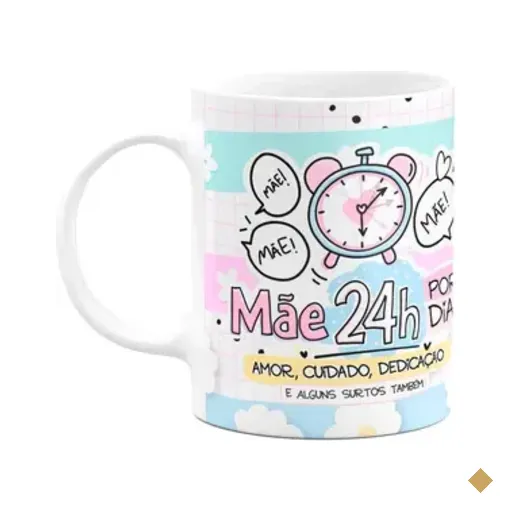 Caneca Mães - Mãe 24 Horas Por Dia - M2