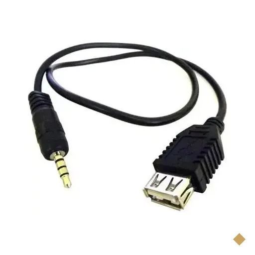 Adaptador P2 M x USB F Preto