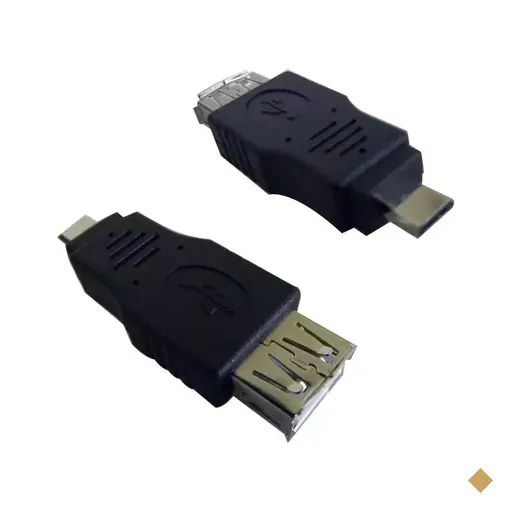 Adaptador Micro USB M x USB F - 10 cm