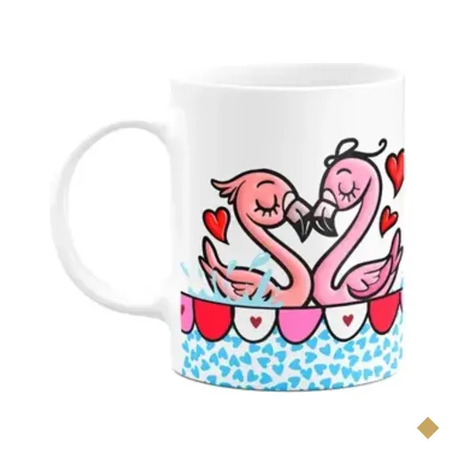 Caneca Namorados - O Amor Está No Ar - Cisnelove