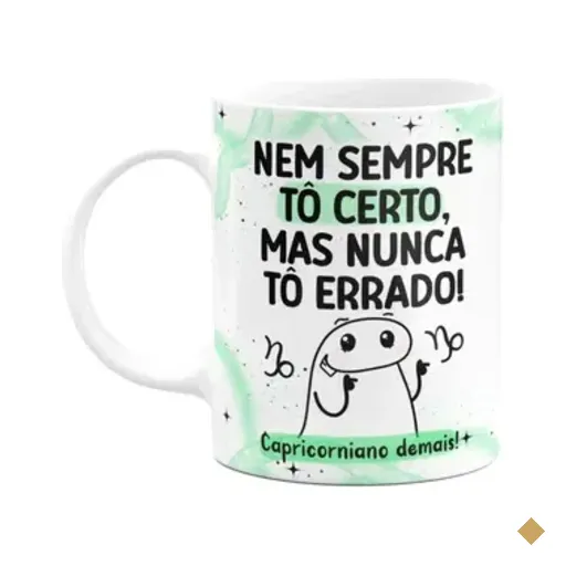 Caneca Flork Signos Capricórnio - Capricorniano Demais!