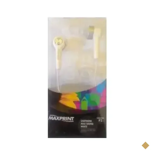 Maxprint Fone de Ouvido Intra Auricular Branco