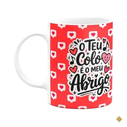 Caneca Namorados - O Teu Colo É O Meu Abrigo - M2