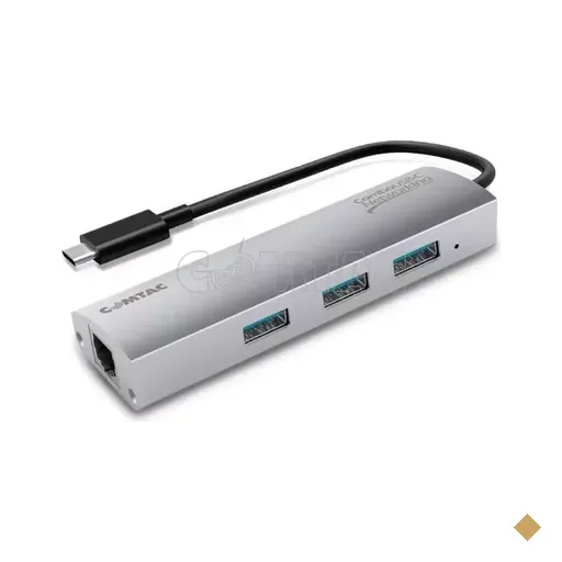 Comtac HUB-C Networking 3 portas USB 3.1 1 Porta RJ-45 Gigabit