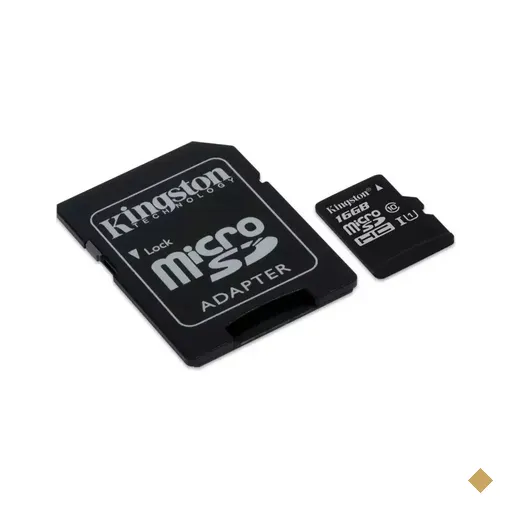 Cartão Kingston 16GB microSDHC G2 (Classe 10) com Adaptador microSD…