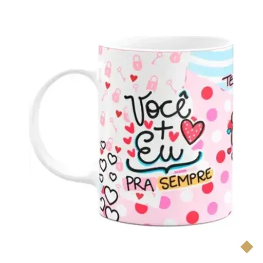 Caneca Namorados - Eu+vc Pra Sempre - Tedlove