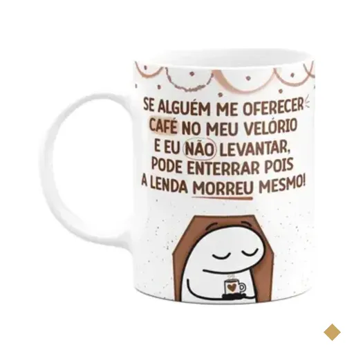 Caneca Flork - Se Alguém Me Oferecer Café - 325ml