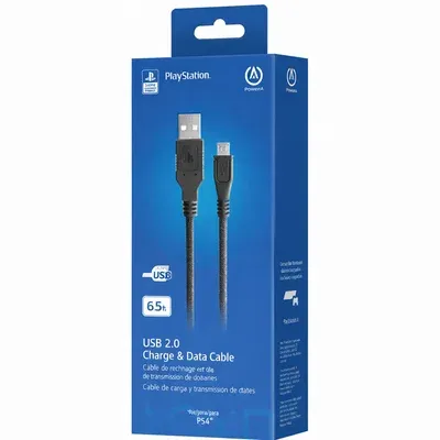 Cabo Usb Powera Playstation 2m Usb 2.0 Carregamento Controle Ps4 Licenciado…