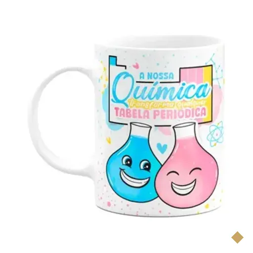 Caneca Namorados - Nossa Química E A Tabela Periódica - M3