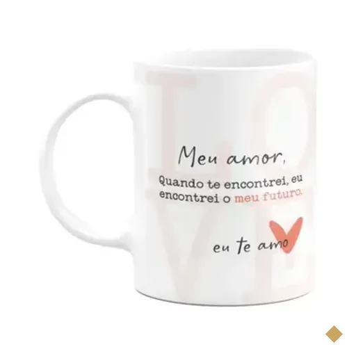 Caneca Namorados - Com Você, Encontrei Meu Futuro