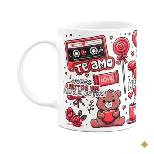 Caneca Namorados - Fomos Feitos Um Para O Outro - Teddy Bear