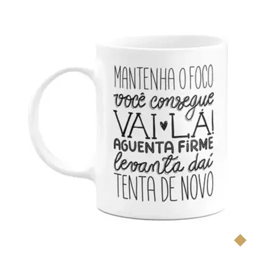 Caneca Motivação - Mantenha O Foco - 325ml