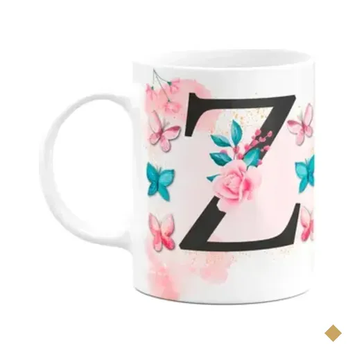 Caneca Butterfly - Inicial Do Nome Letra Z - 325ml