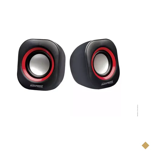 Maxprint 4W RMS USB Preta com Vermelho