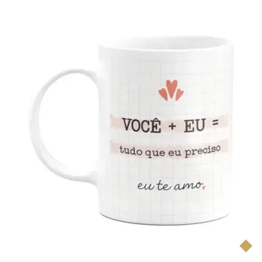 Caneca Namorados - Você+eu = Tudo Que Preciso