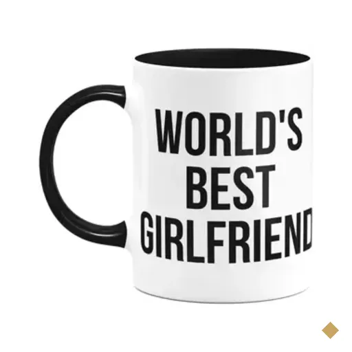 Caneca World's Best Girlfriend - The Office - D-black