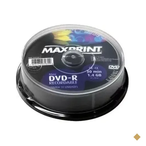Maxprint DVD-R Mini 4X 1.4GB Pino 10 unidades