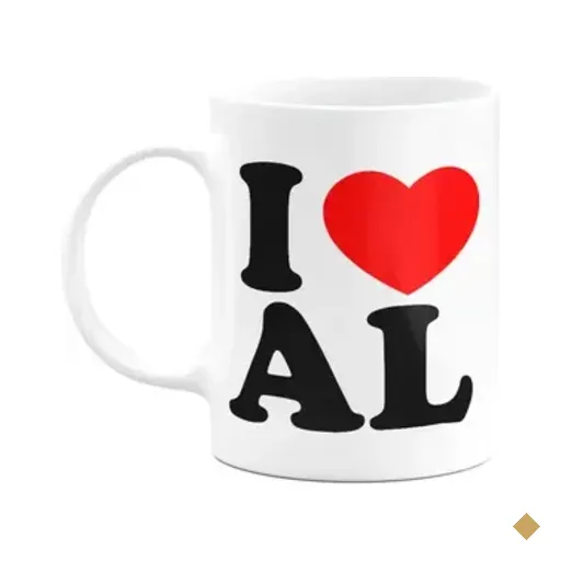 Caneca I Love Al - Alagoas - 325ml - Branca
