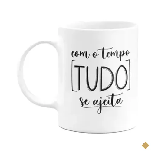 Caneca Motivação - Com O Tempo Tudo Se Ajeita