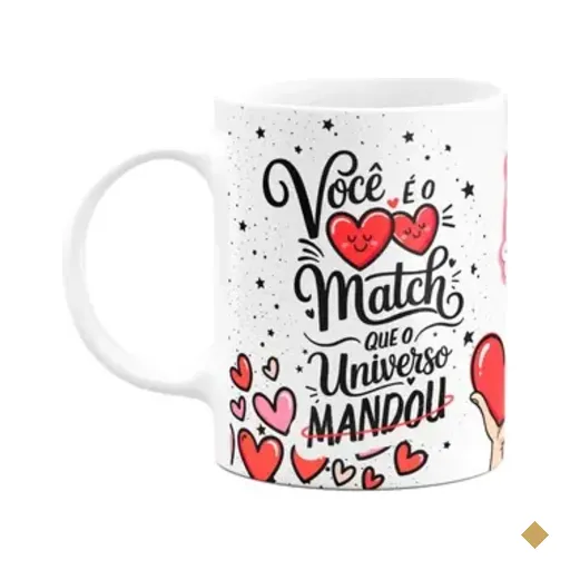 Caneca Namorados - Você É O Match Que O Universo Mandou