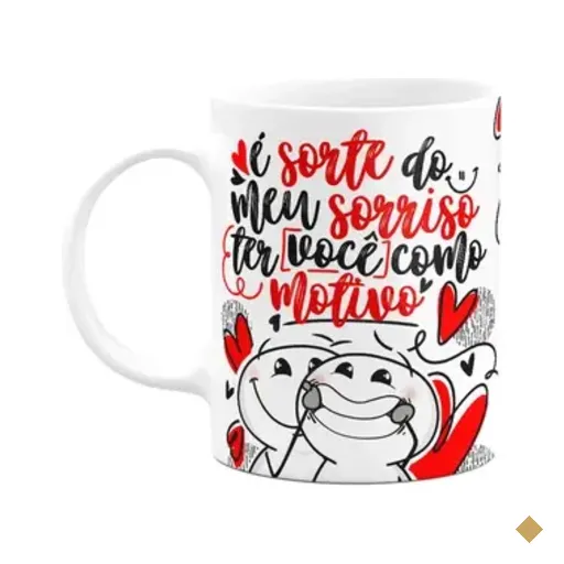 Caneca Funny Namorados - É Sorte Do Meu Sorriso Ter Você