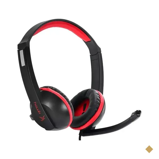 PCYes! Headset Gamer Hawk Preto com Vermelho