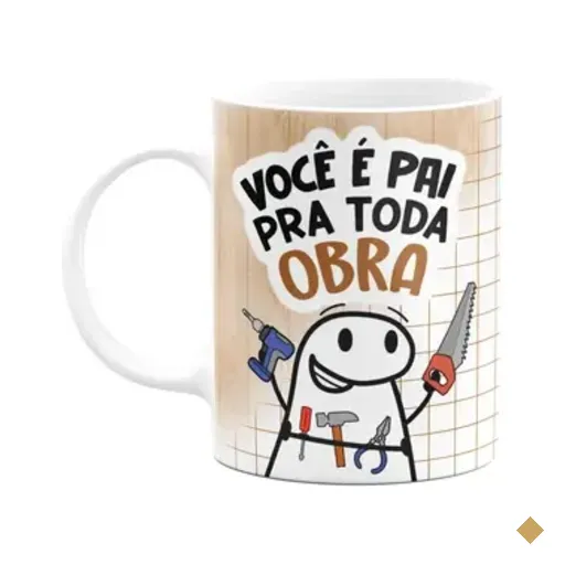 Caneca Flork Pais - Você É Pai Pra Toda Obra - 325ml