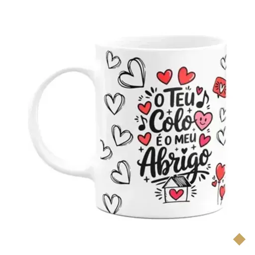 Caneca Namorados - O Teu Colo É O Meu Abrigo - M3