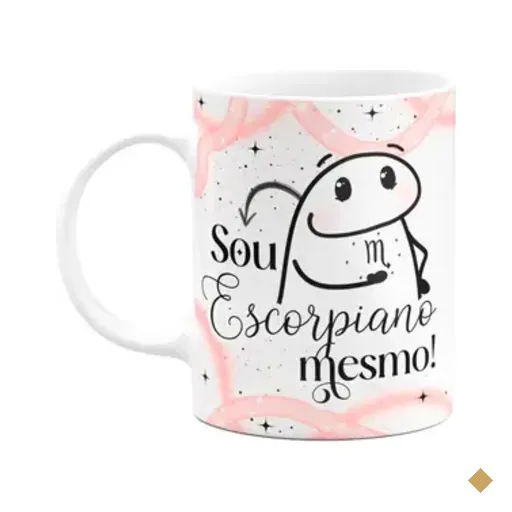Caneca Flork Signos Escorpião - Sou Escorpiano Mesmo