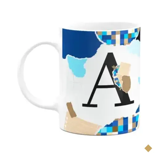 Caneca Professores - Inicial Do Nome Letra A - 325ml