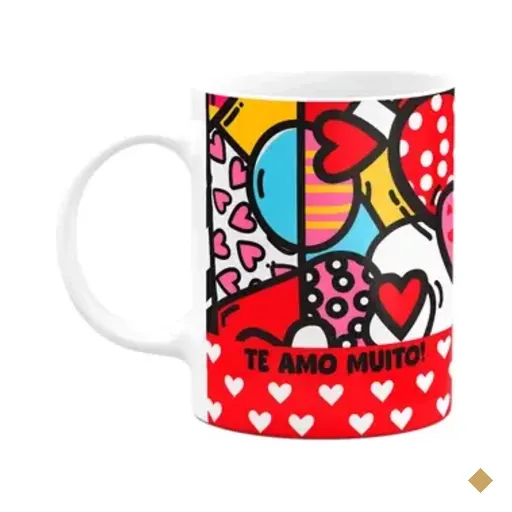 Caneca Namorados - Te Amo Muito - Lovehearts