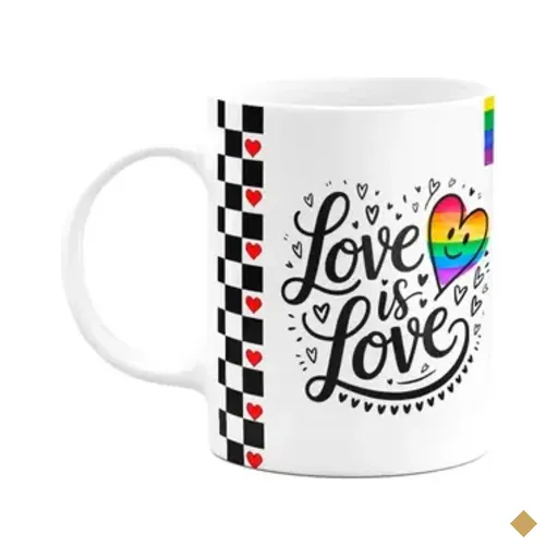 Caneca Namorados - Love Is Love - Lgbt - M2