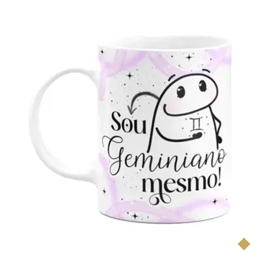 Caneca Flork Signos Gêmeos - Sou Geminiano Mesmo