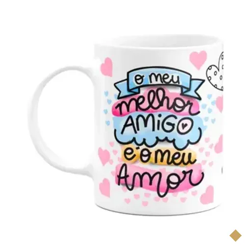 Caneca Namorados - O Meu Melhor Amigo É O Meu Amor
