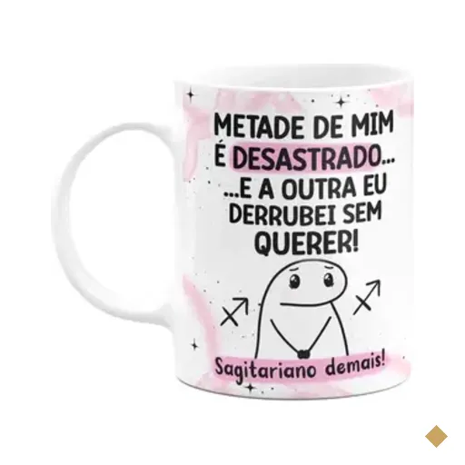 Caneca Flork Signos Sagitário - Sagitariano Demais!