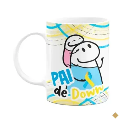 Caneca Flork Pais - Pai De Down - Menina