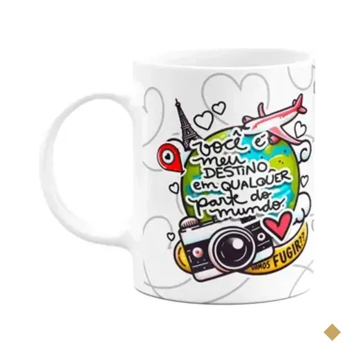 Caneca Namorados - Você É O Meu Destino Em Qualquer Parte