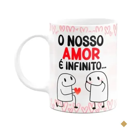 Caneca Florkito Namorados - O Nosso Amor É Infinito