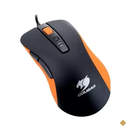 Mouse Cougar 300M Gaming Optico USB - Preto e Laranja