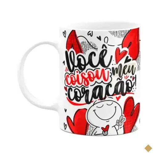 Caneca Funny Namorados - Você Coisou Meu Coração