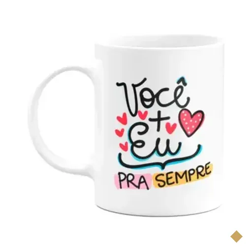 Caneca Namorados - Eu + Você - Te Amo Mais Que Pizza!