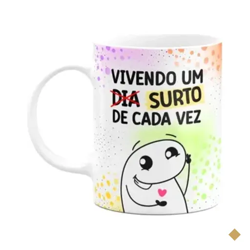 Caneca Flork - Vivendo Um Surto De Cada Vez