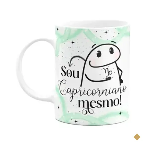 Caneca Flork Signos Capricórnio - Sou Capricorniano Mesmo